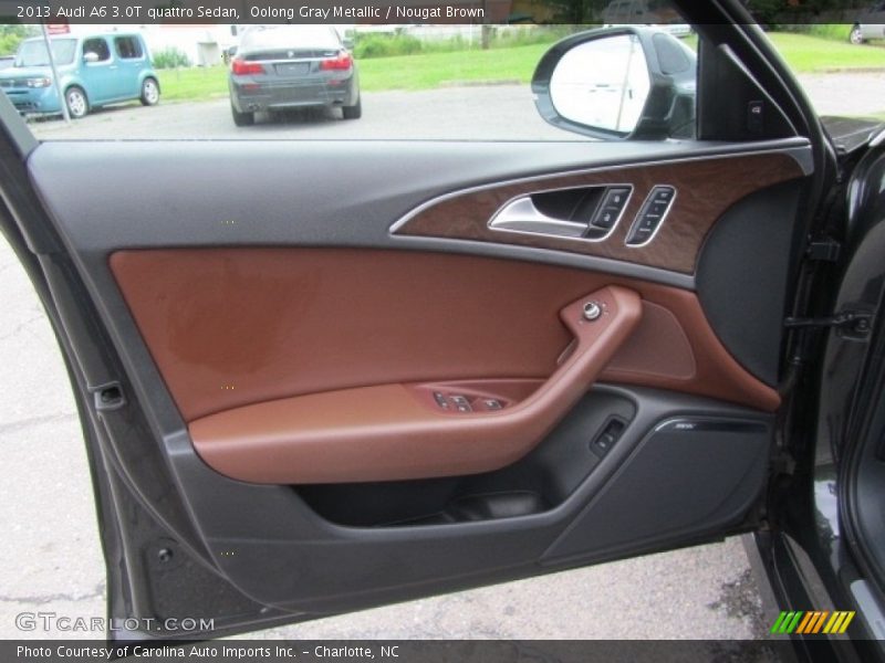 Oolong Gray Metallic / Nougat Brown 2013 Audi A6 3.0T quattro Sedan
