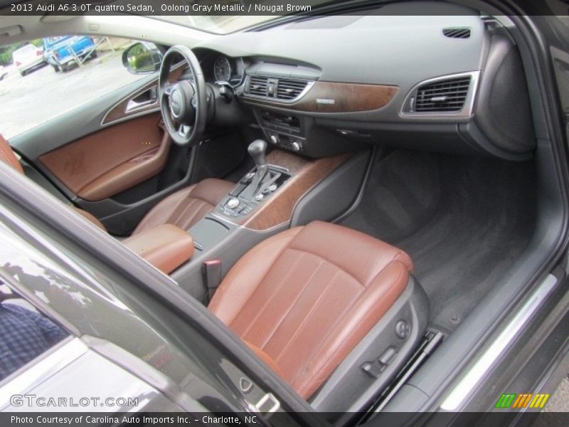 Oolong Gray Metallic / Nougat Brown 2013 Audi A6 3.0T quattro Sedan