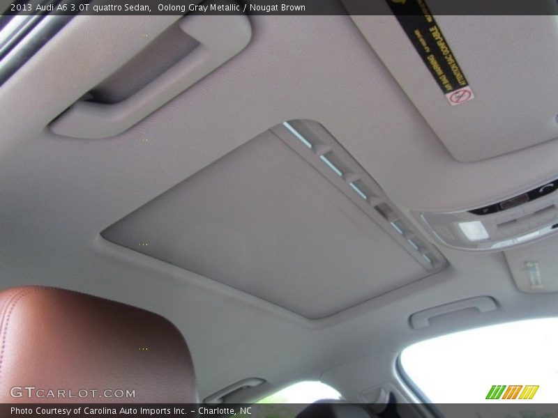 Oolong Gray Metallic / Nougat Brown 2013 Audi A6 3.0T quattro Sedan