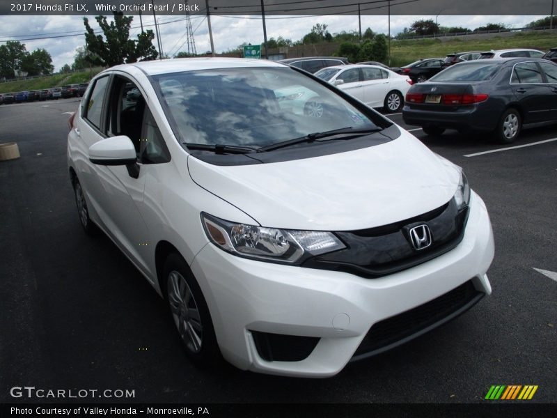 White Orchid Pearl / Black 2017 Honda Fit LX