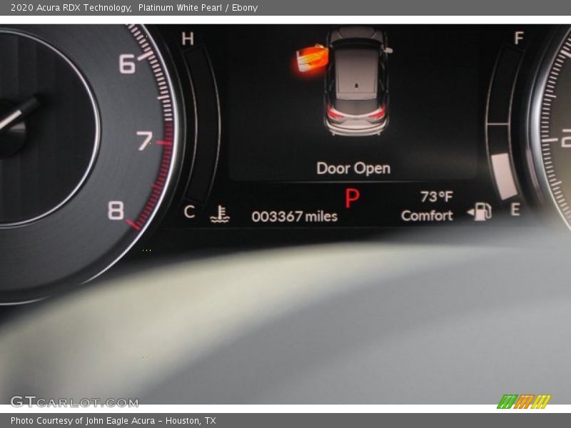 Platinum White Pearl / Ebony 2020 Acura RDX Technology