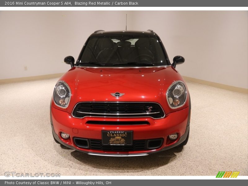 Blazing Red Metallic / Carbon Black 2016 Mini Countryman Cooper S All4