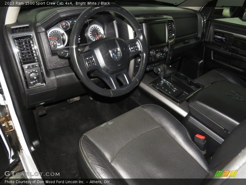 Bright White / Black 2013 Ram 1500 Sport Crew Cab 4x4