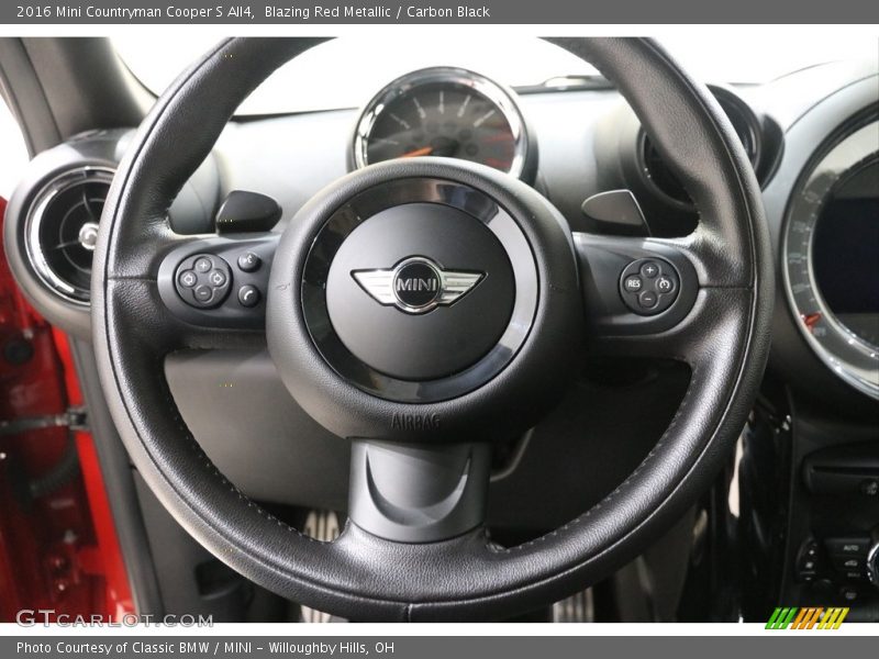 Blazing Red Metallic / Carbon Black 2016 Mini Countryman Cooper S All4