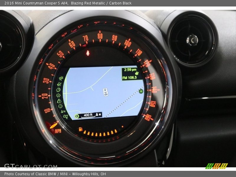 Blazing Red Metallic / Carbon Black 2016 Mini Countryman Cooper S All4