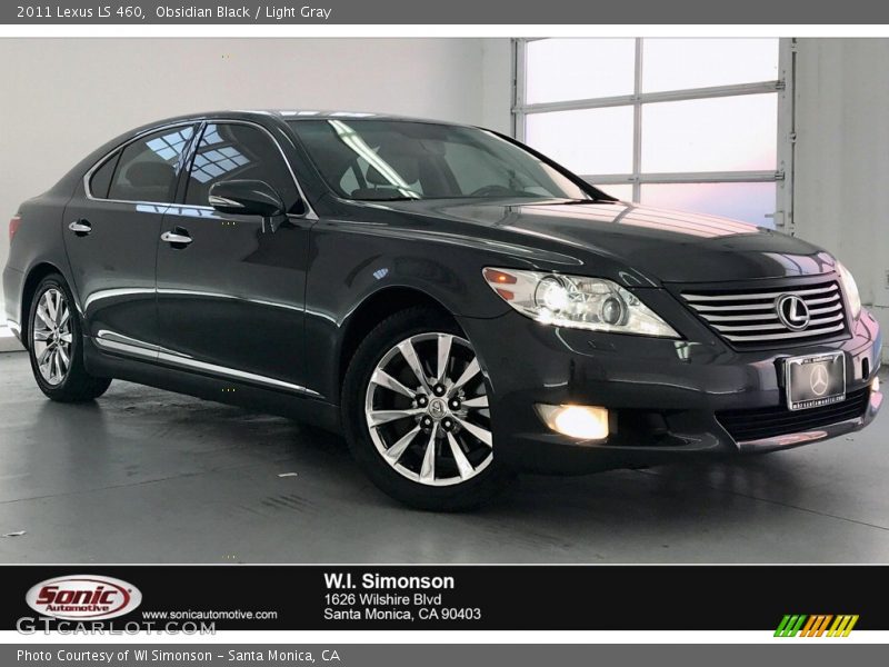 Obsidian Black / Light Gray 2011 Lexus LS 460