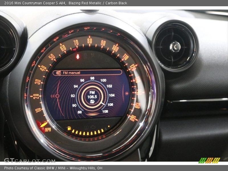 Blazing Red Metallic / Carbon Black 2016 Mini Countryman Cooper S All4