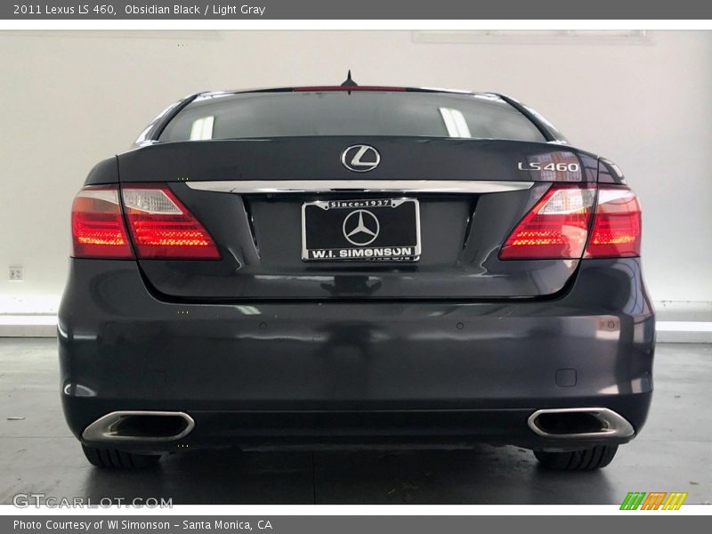 Obsidian Black / Light Gray 2011 Lexus LS 460