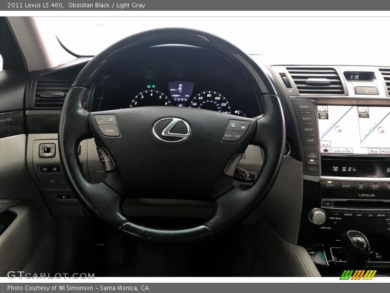 Obsidian Black / Light Gray 2011 Lexus LS 460