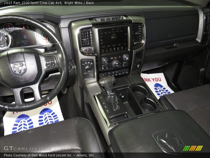 Bright White / Black 2013 Ram 1500 Sport Crew Cab 4x4