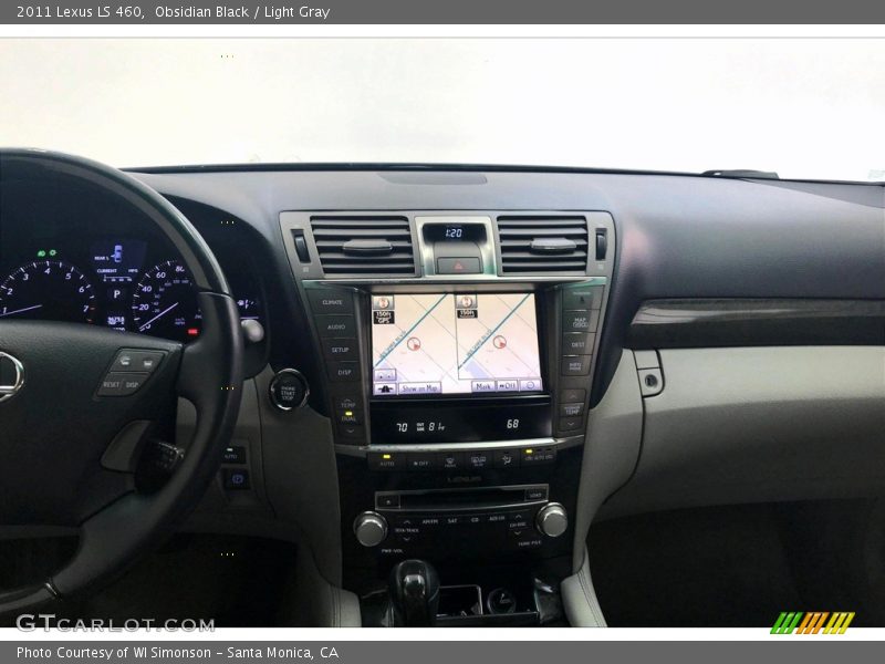 Obsidian Black / Light Gray 2011 Lexus LS 460