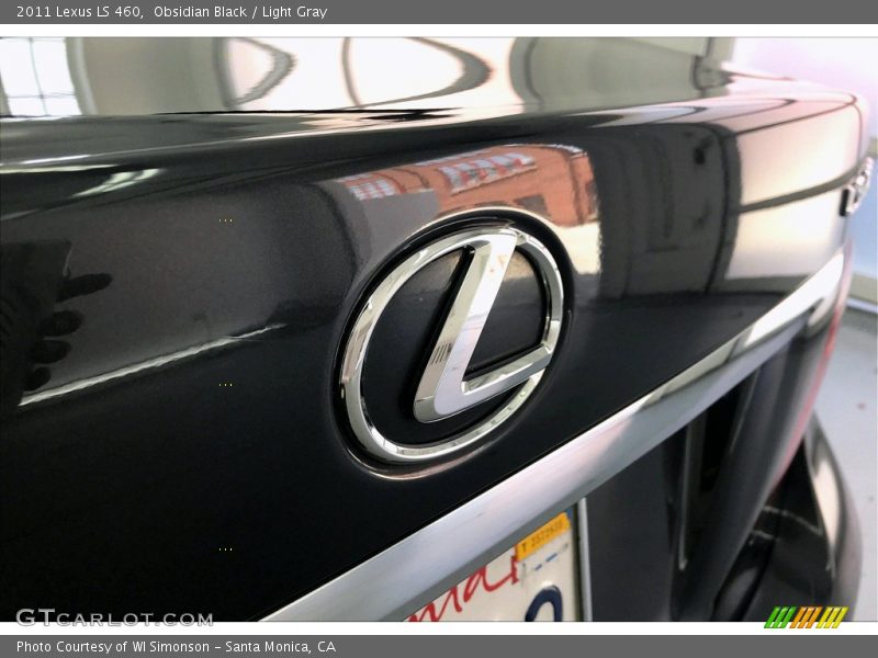 Obsidian Black / Light Gray 2011 Lexus LS 460