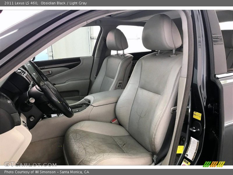 Obsidian Black / Light Gray 2011 Lexus LS 460