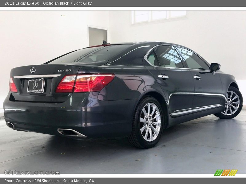 Obsidian Black / Light Gray 2011 Lexus LS 460