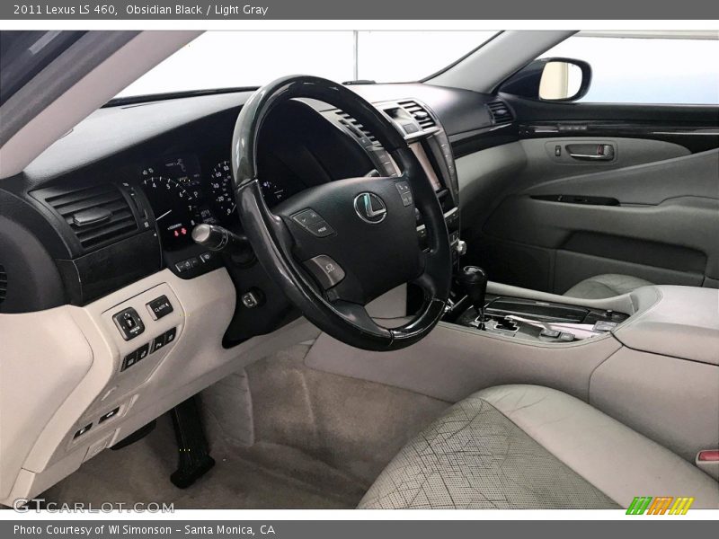 Obsidian Black / Light Gray 2011 Lexus LS 460