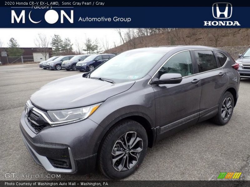 Sonic Gray Pearl / Gray 2020 Honda CR-V EX-L AWD