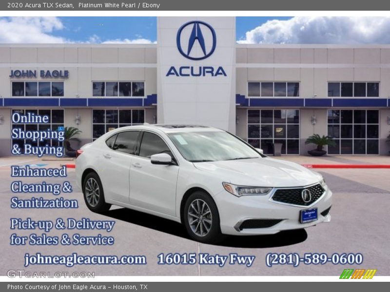 Platinum White Pearl / Ebony 2020 Acura TLX Sedan