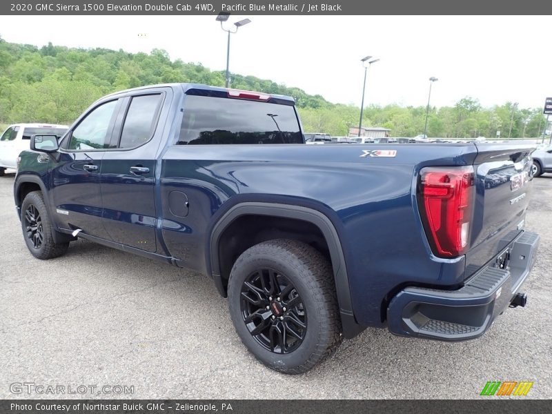 Pacific Blue Metallic / Jet Black 2020 GMC Sierra 1500 Elevation Double Cab 4WD