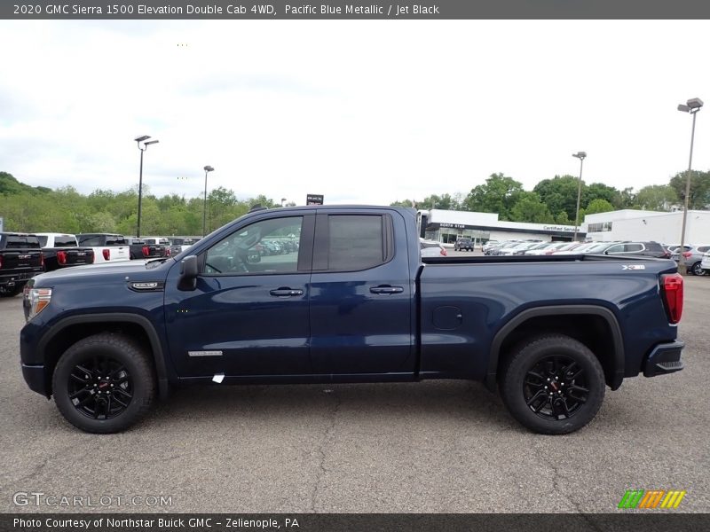 Pacific Blue Metallic / Jet Black 2020 GMC Sierra 1500 Elevation Double Cab 4WD