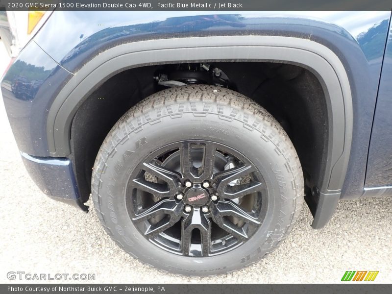Pacific Blue Metallic / Jet Black 2020 GMC Sierra 1500 Elevation Double Cab 4WD