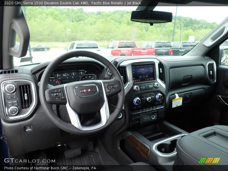 Pacific Blue Metallic / Jet Black 2020 GMC Sierra 1500 Elevation Double Cab 4WD