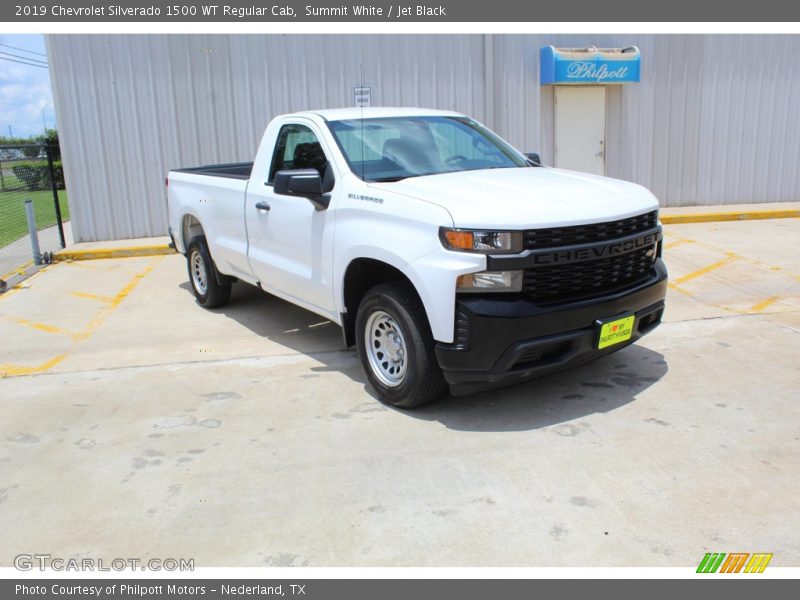 Summit White / Jet Black 2019 Chevrolet Silverado 1500 WT Regular Cab