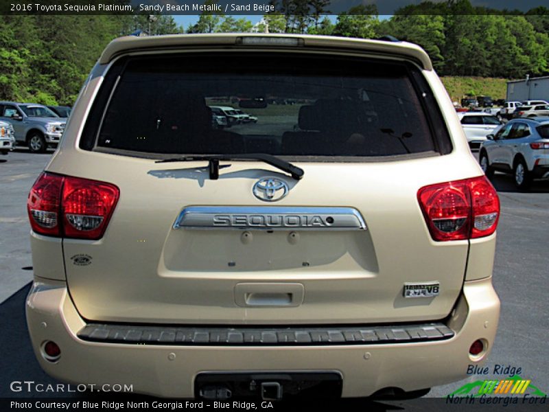 Sandy Beach Metallic / Sand Beige 2016 Toyota Sequoia Platinum