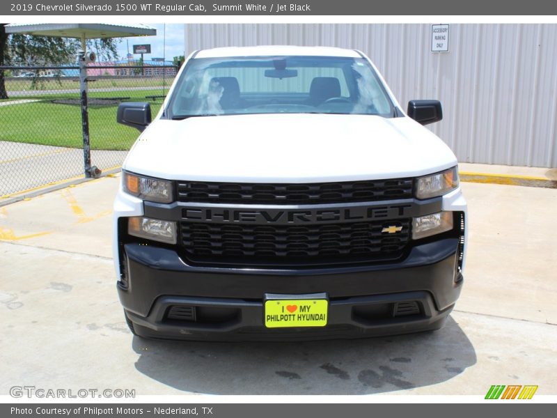 Summit White / Jet Black 2019 Chevrolet Silverado 1500 WT Regular Cab