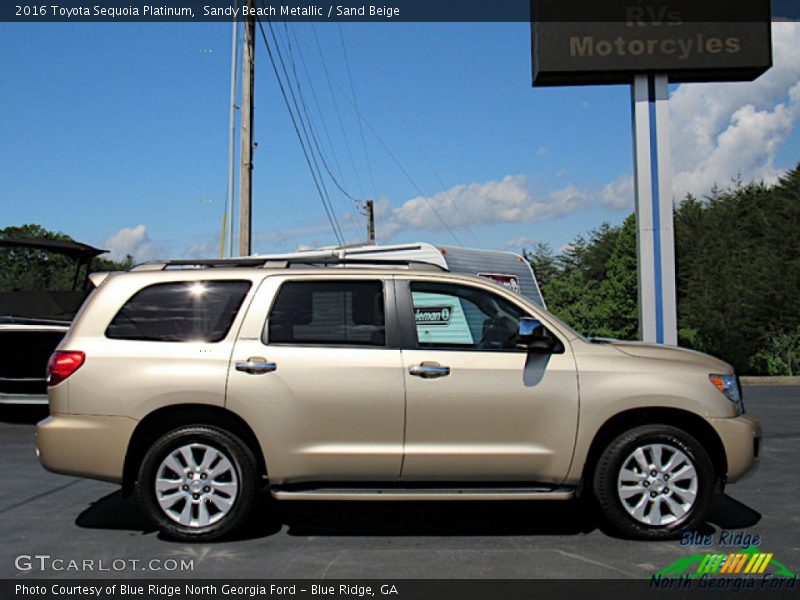 Sandy Beach Metallic / Sand Beige 2016 Toyota Sequoia Platinum