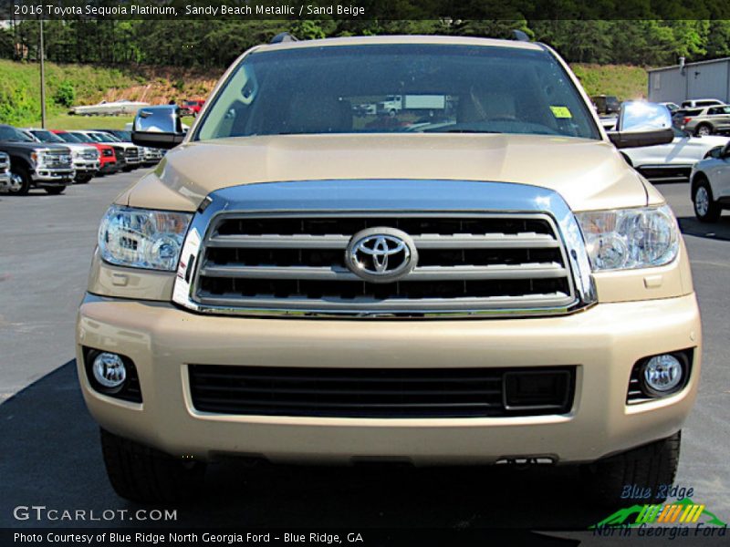 Sandy Beach Metallic / Sand Beige 2016 Toyota Sequoia Platinum