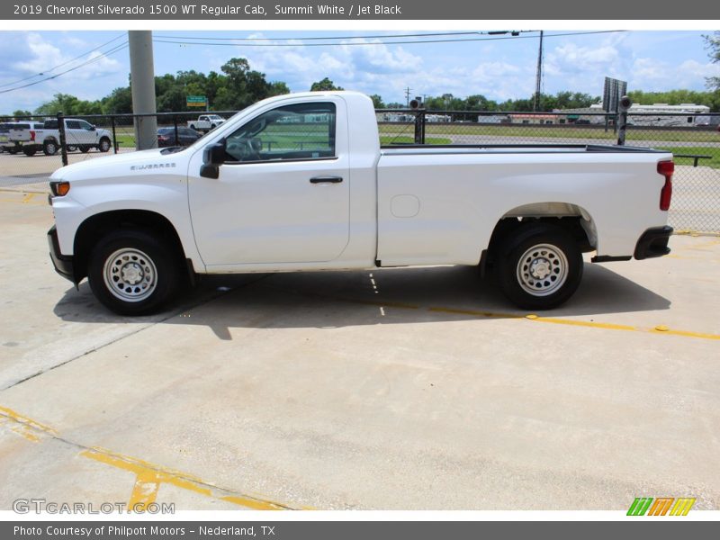 Summit White / Jet Black 2019 Chevrolet Silverado 1500 WT Regular Cab