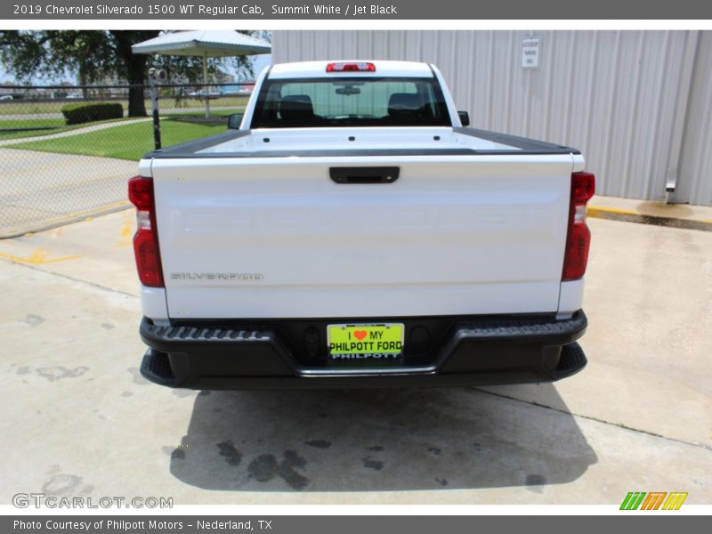 Summit White / Jet Black 2019 Chevrolet Silverado 1500 WT Regular Cab
