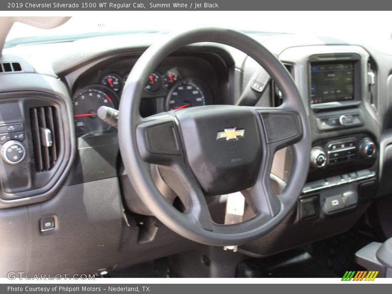 Summit White / Jet Black 2019 Chevrolet Silverado 1500 WT Regular Cab