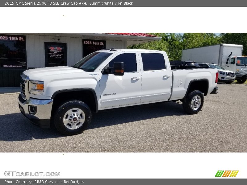 Summit White / Jet Black 2015 GMC Sierra 2500HD SLE Crew Cab 4x4