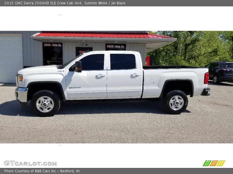 Summit White / Jet Black 2015 GMC Sierra 2500HD SLE Crew Cab 4x4