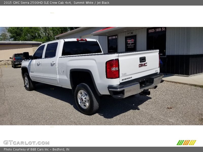 Summit White / Jet Black 2015 GMC Sierra 2500HD SLE Crew Cab 4x4