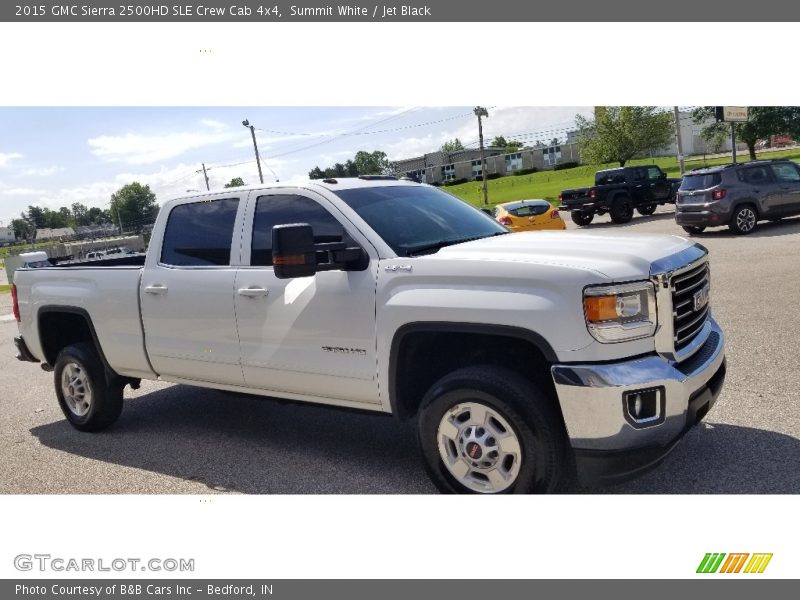 Summit White / Jet Black 2015 GMC Sierra 2500HD SLE Crew Cab 4x4