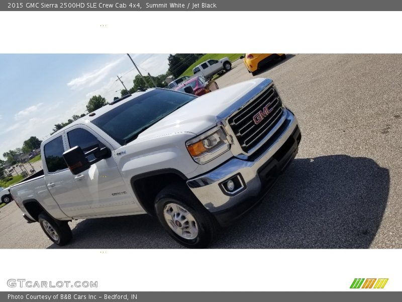 Summit White / Jet Black 2015 GMC Sierra 2500HD SLE Crew Cab 4x4