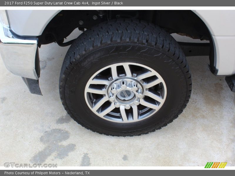 Ingot Silver / Black 2017 Ford F250 Super Duty Lariat Crew Cab 4x4