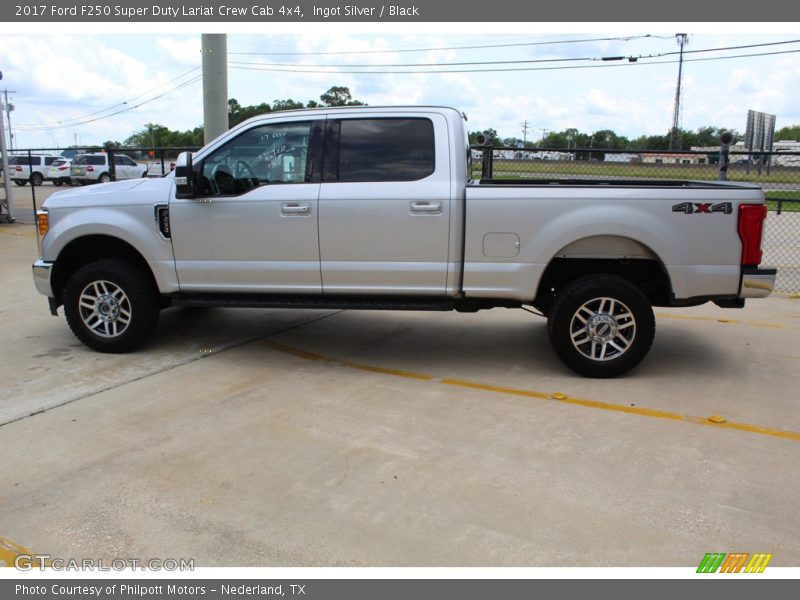 Ingot Silver / Black 2017 Ford F250 Super Duty Lariat Crew Cab 4x4