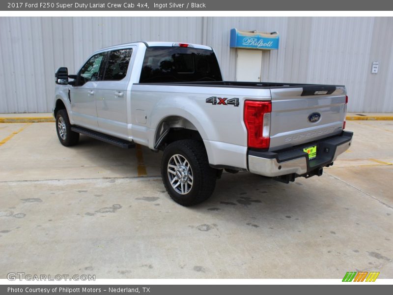Ingot Silver / Black 2017 Ford F250 Super Duty Lariat Crew Cab 4x4