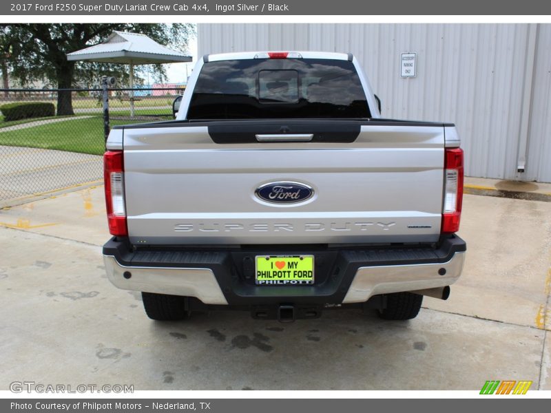 Ingot Silver / Black 2017 Ford F250 Super Duty Lariat Crew Cab 4x4