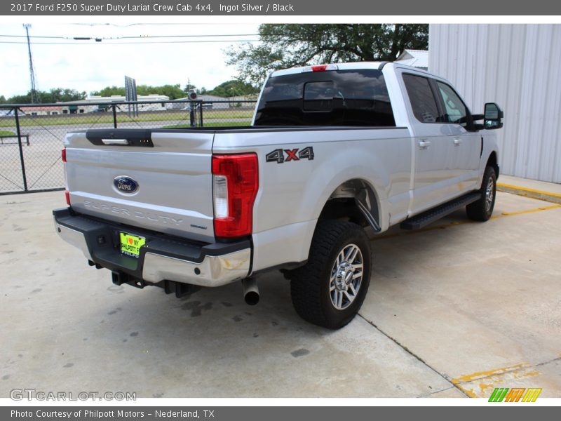 Ingot Silver / Black 2017 Ford F250 Super Duty Lariat Crew Cab 4x4