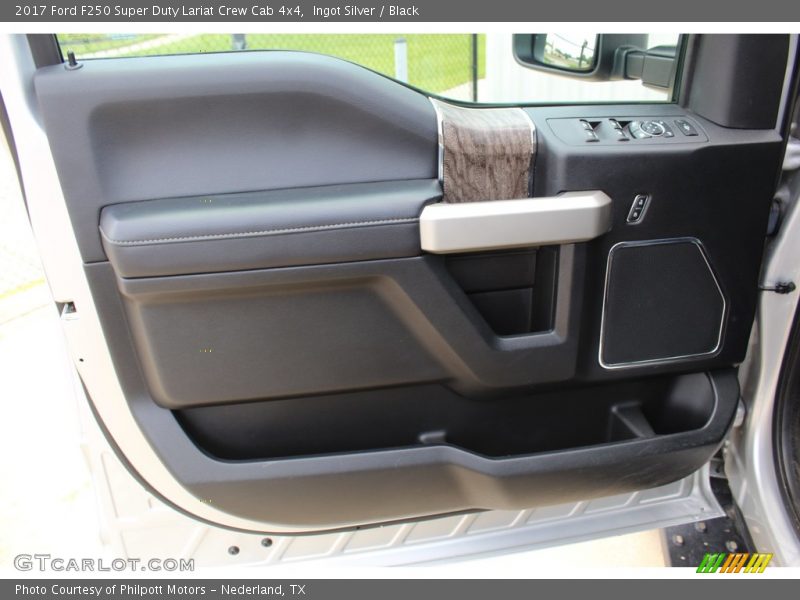 Ingot Silver / Black 2017 Ford F250 Super Duty Lariat Crew Cab 4x4