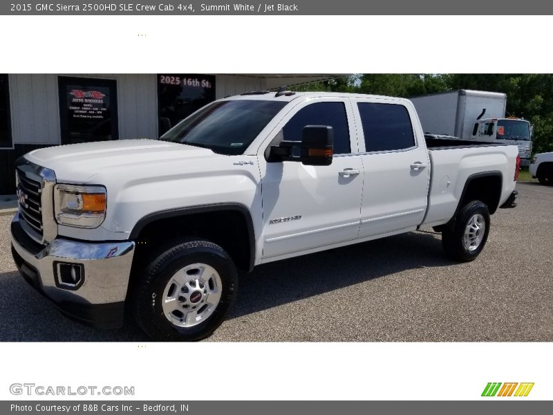 Summit White / Jet Black 2015 GMC Sierra 2500HD SLE Crew Cab 4x4