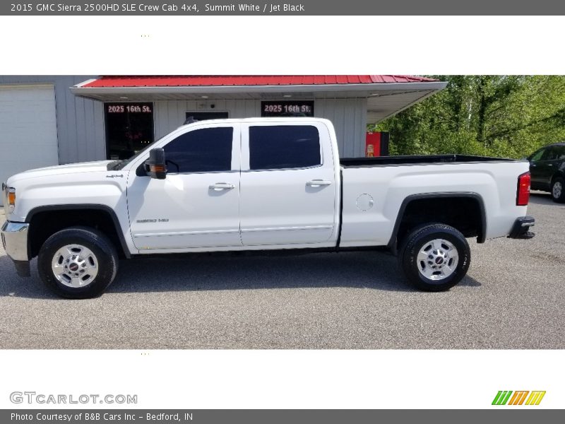 Summit White / Jet Black 2015 GMC Sierra 2500HD SLE Crew Cab 4x4