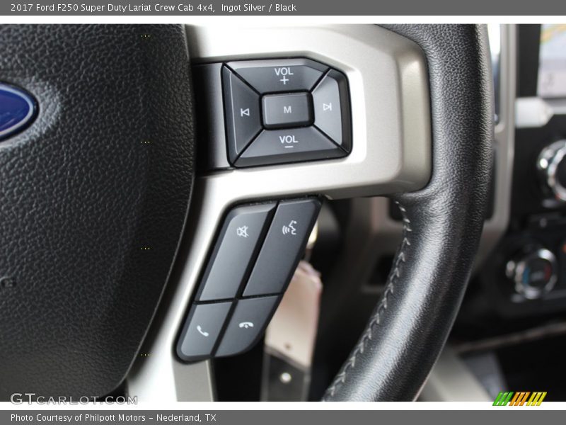 Ingot Silver / Black 2017 Ford F250 Super Duty Lariat Crew Cab 4x4