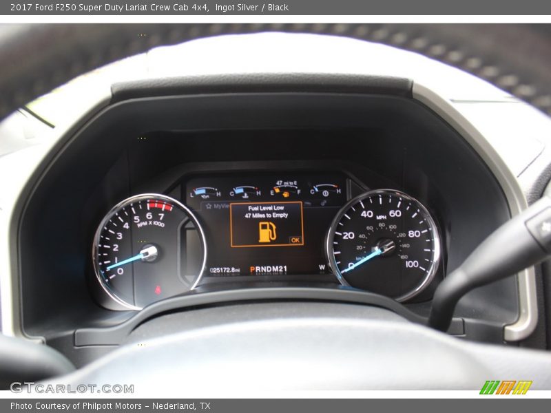 Ingot Silver / Black 2017 Ford F250 Super Duty Lariat Crew Cab 4x4