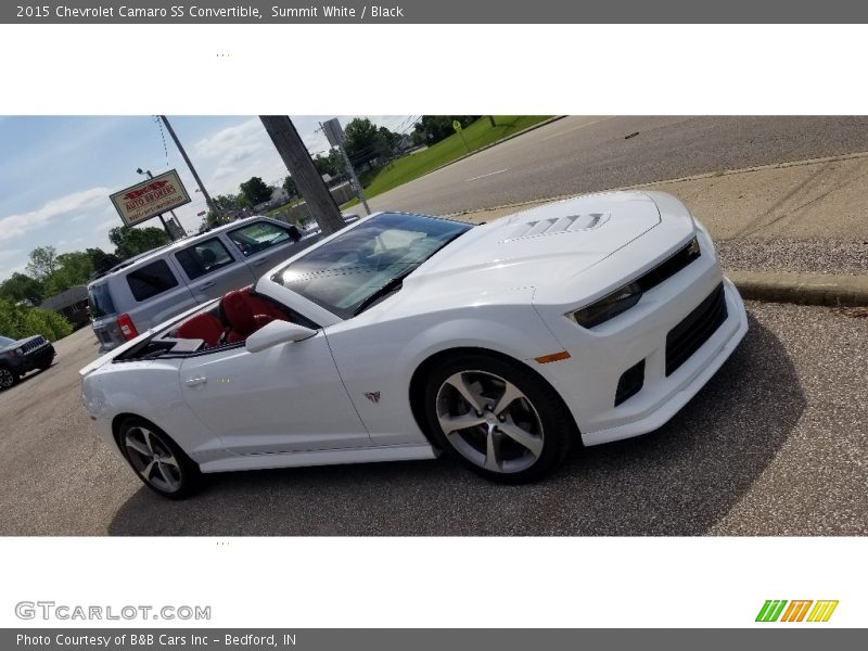 Summit White / Black 2015 Chevrolet Camaro SS Convertible