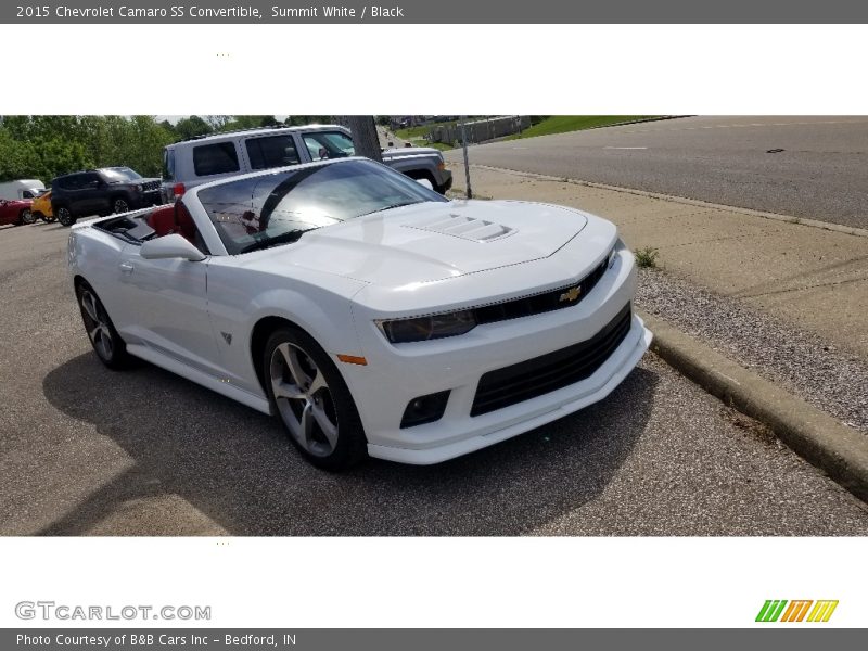 Summit White / Black 2015 Chevrolet Camaro SS Convertible